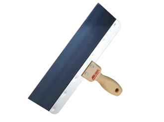 300mm blue steel taping knife wood handle
